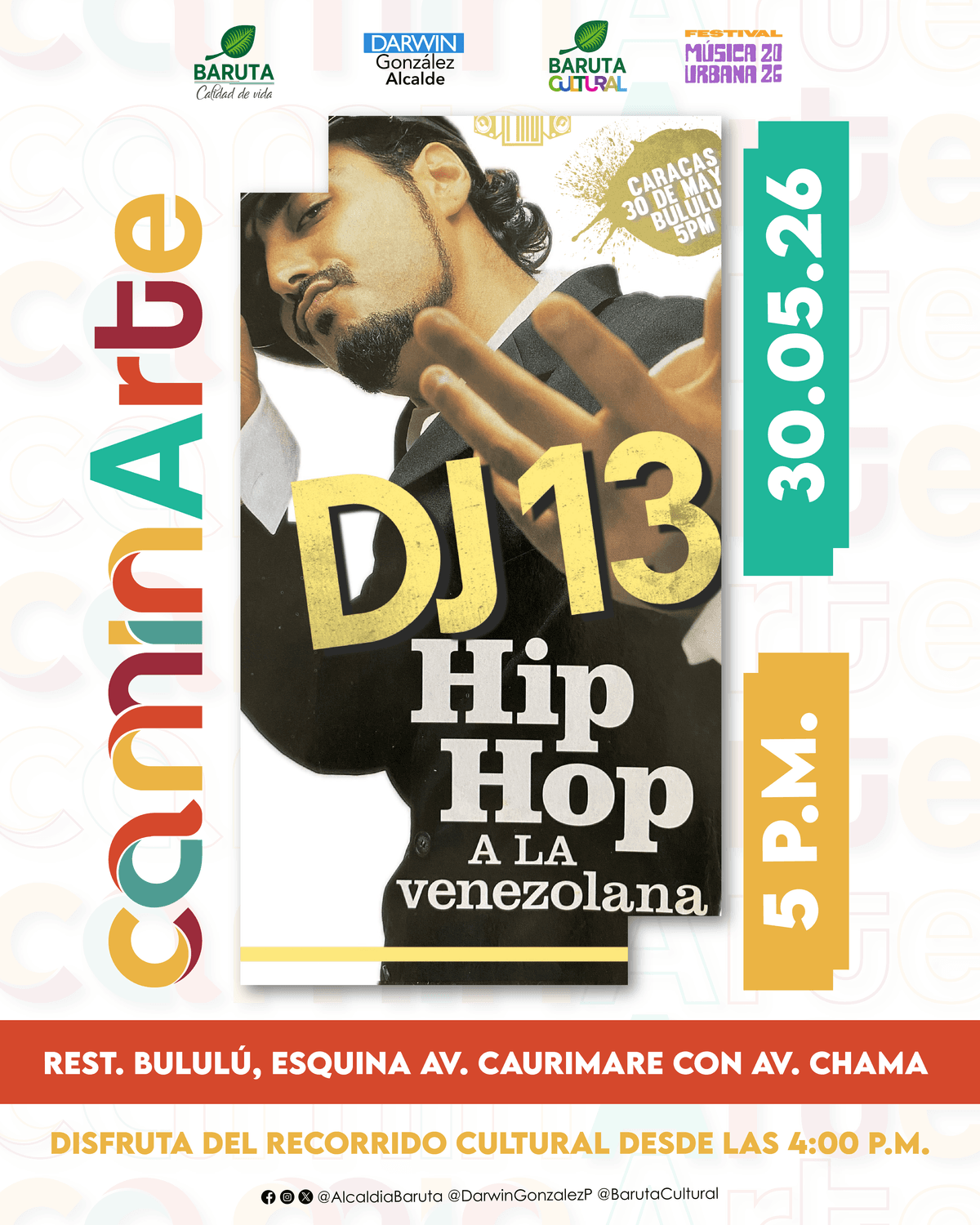 Flyer de DJ 13 en DJ 13 Y Teatro