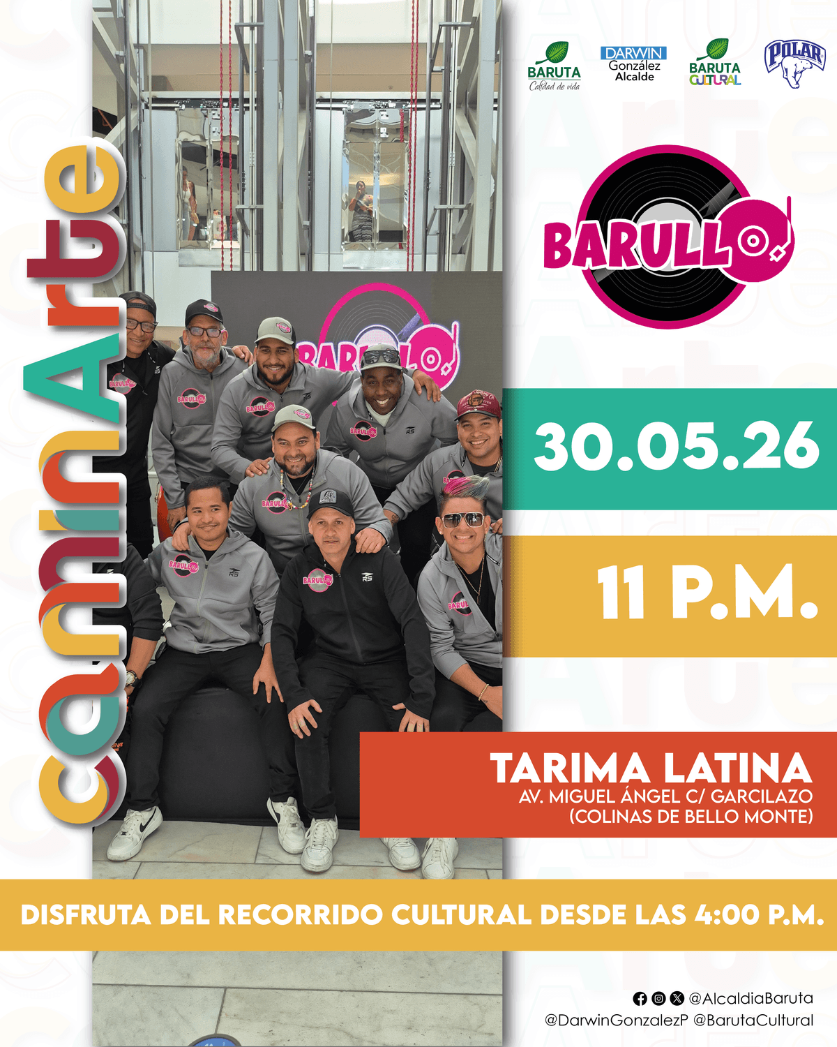 Flyer de Barullo en Tarima Latina