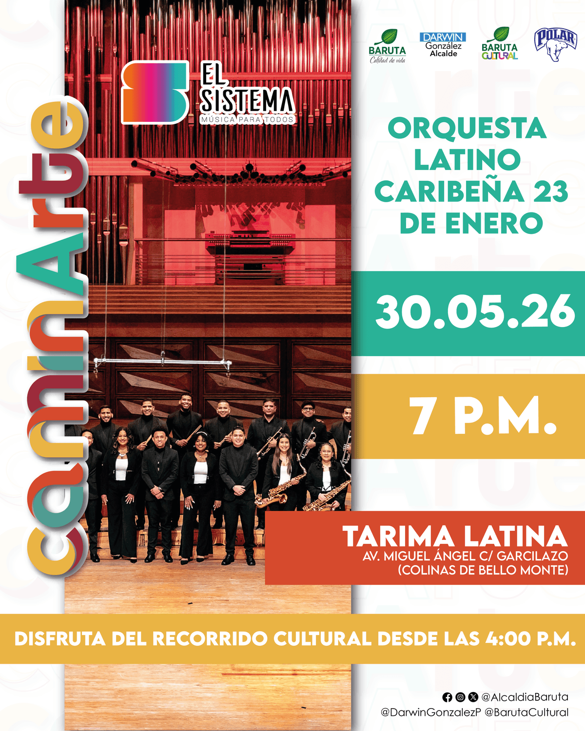 Flyer de OLC23E en Tarima Latina