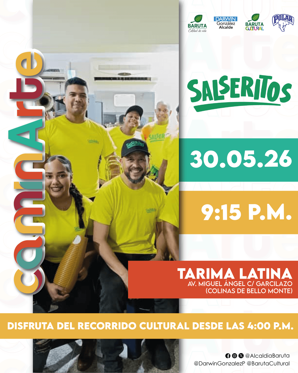 Flyer de Salserito en Tarima Latina