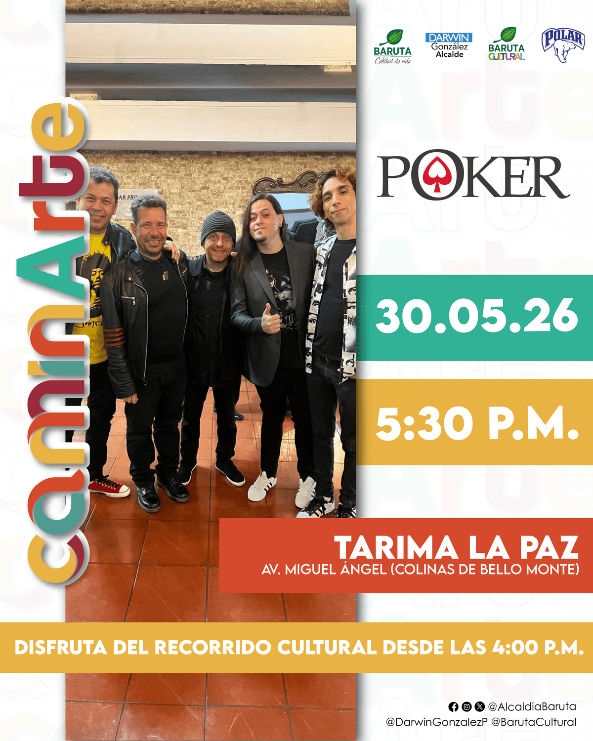 Flyer de POKER en Tarima Principal