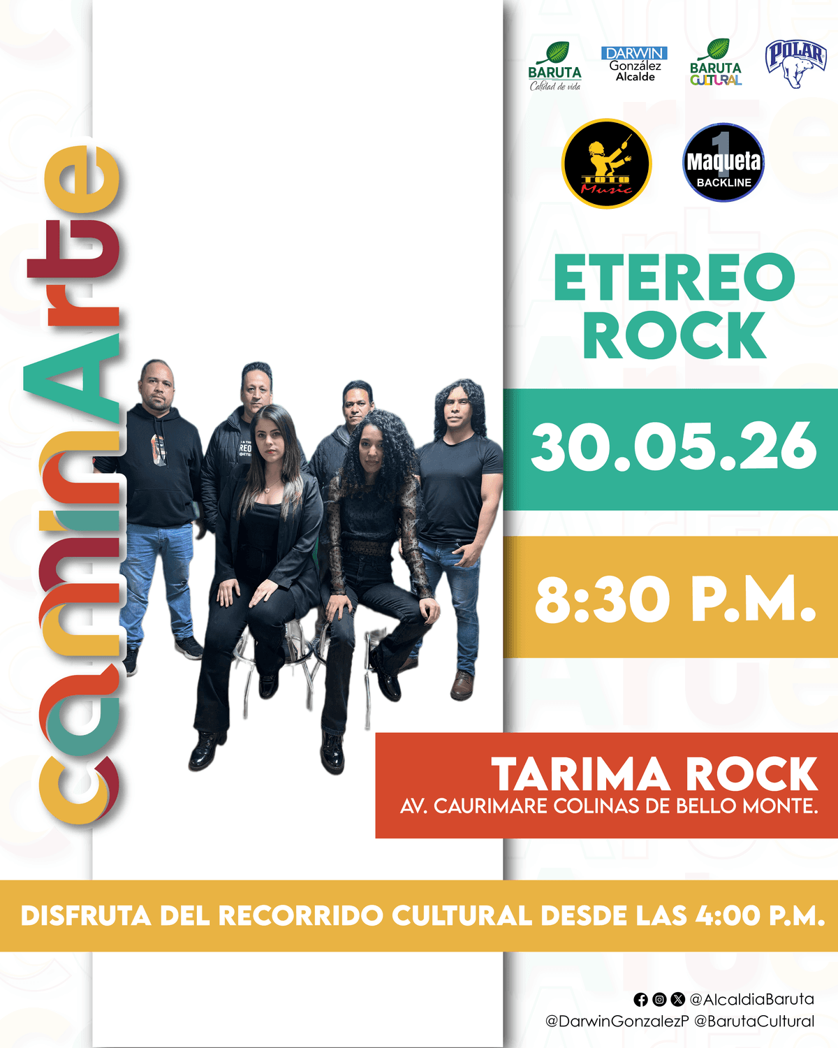 Flyer de Etéreo Rock en Tarima Rock
