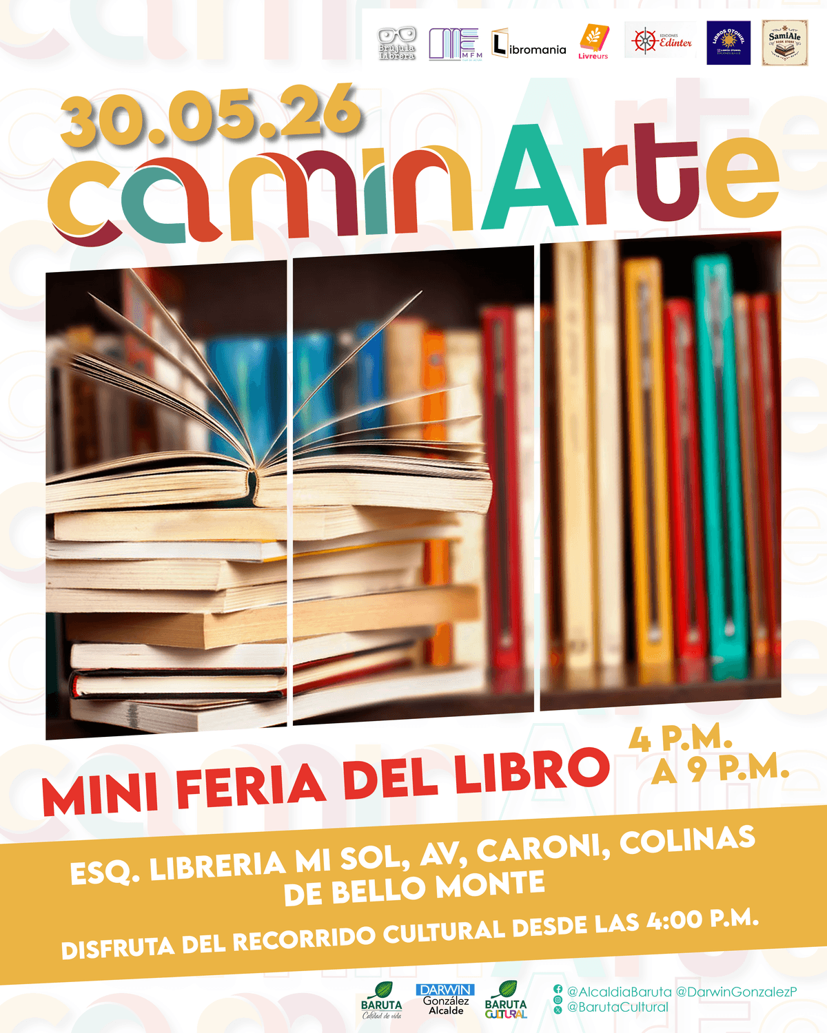 Flyer de Feria del Libro en Feria del Libro