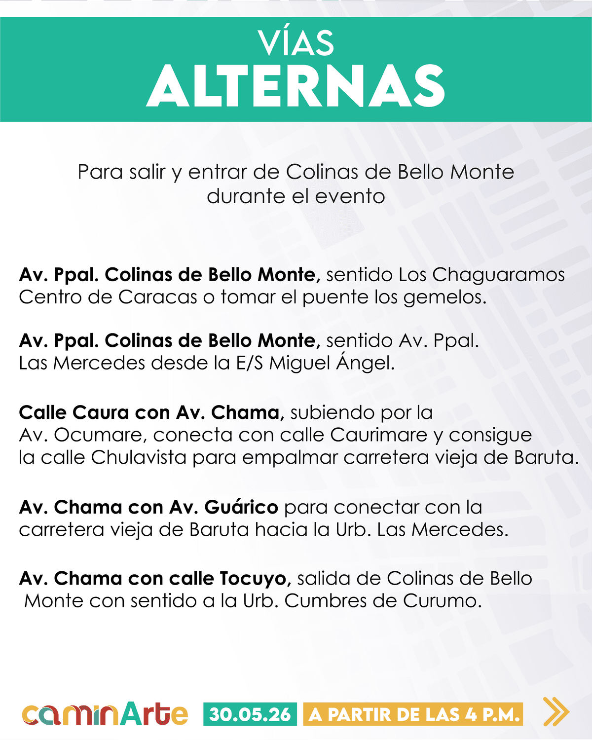 Calles Cerradas — Zona Centro