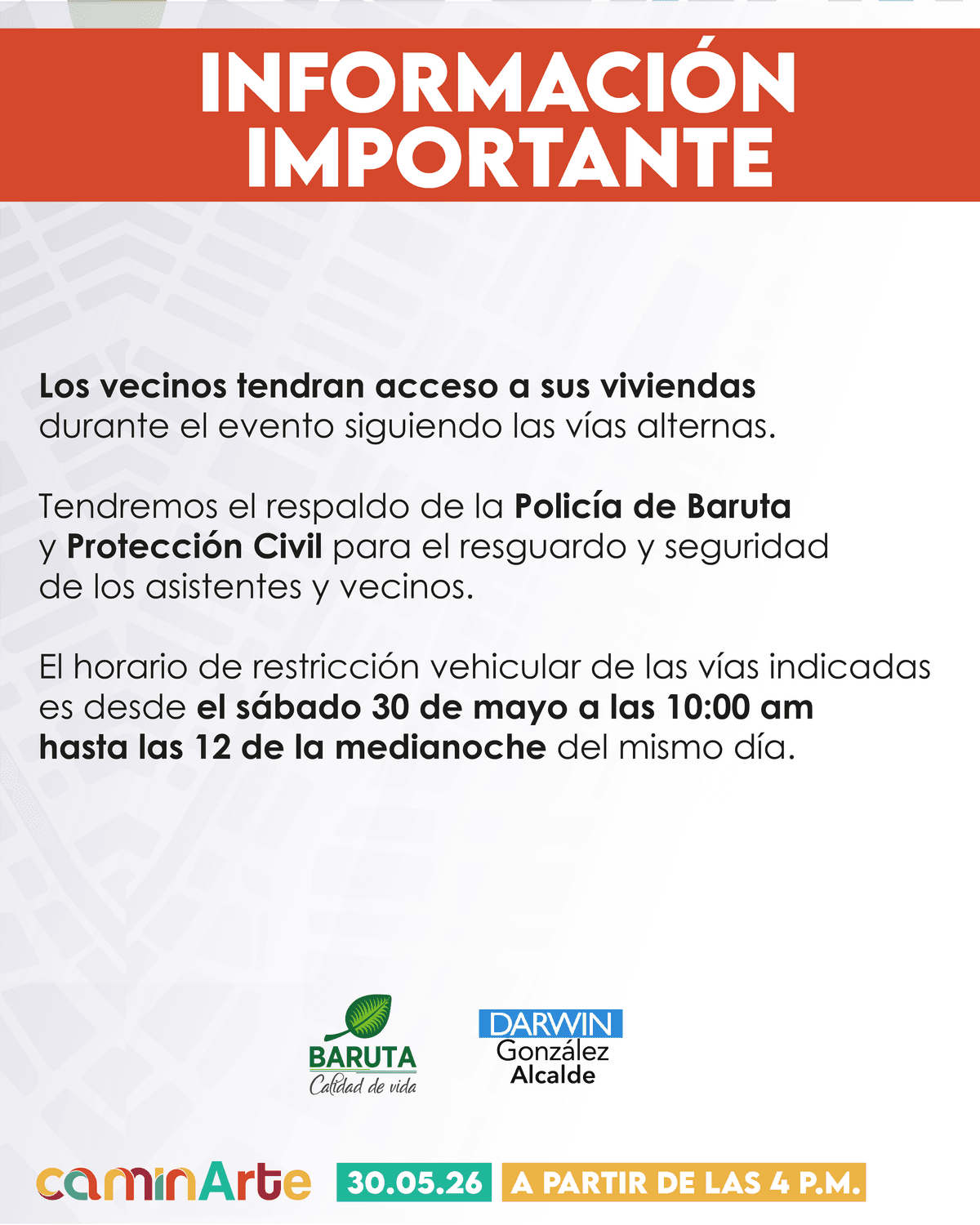 Calles Cerradas — Rutas Alternativas