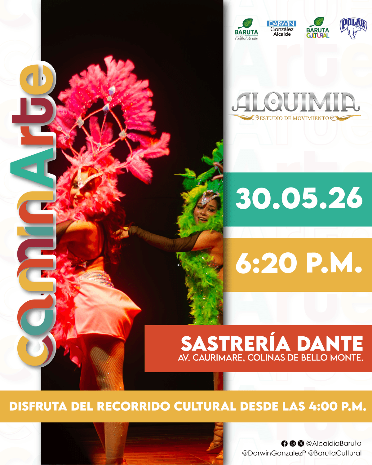 Flyer de Alquimia en Sastrería Dante
