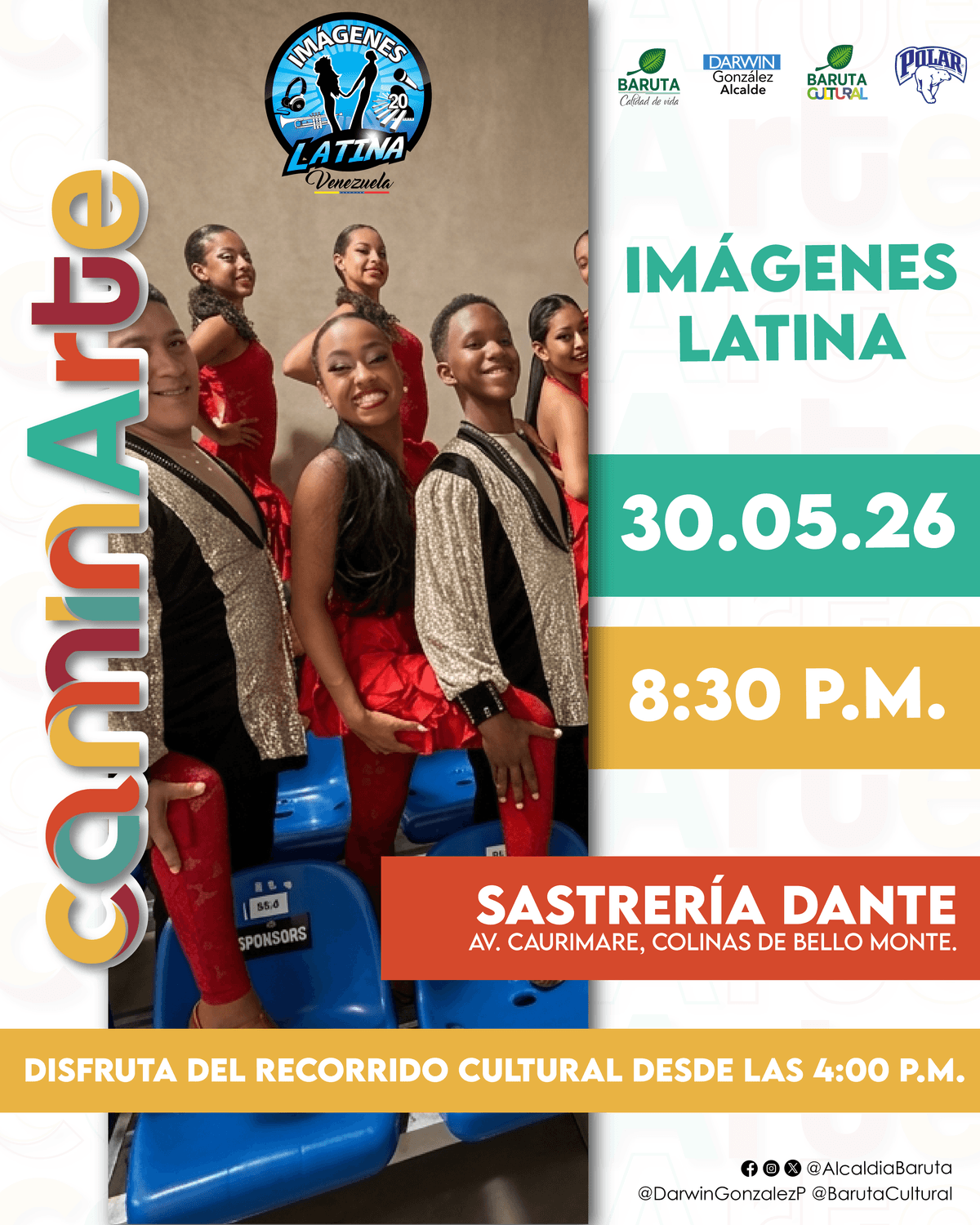 Flyer de Imágenes Latina en Sastrería Dante