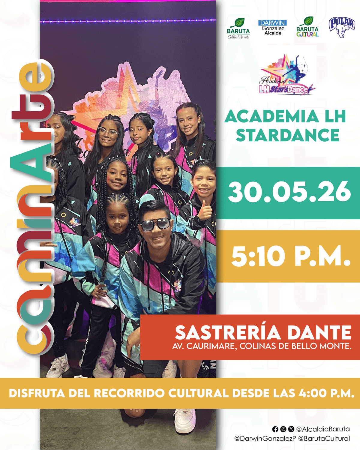 Flyer de LH Stars Dance en Sastrería Dante