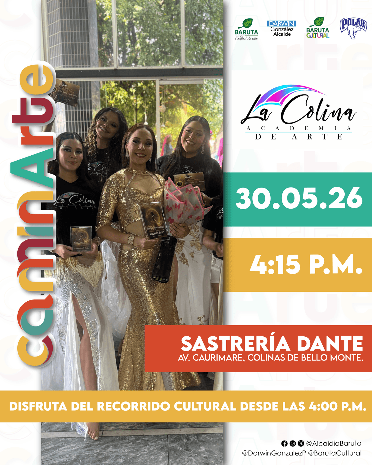 Flyer de La Colina en Sastrería Dante
