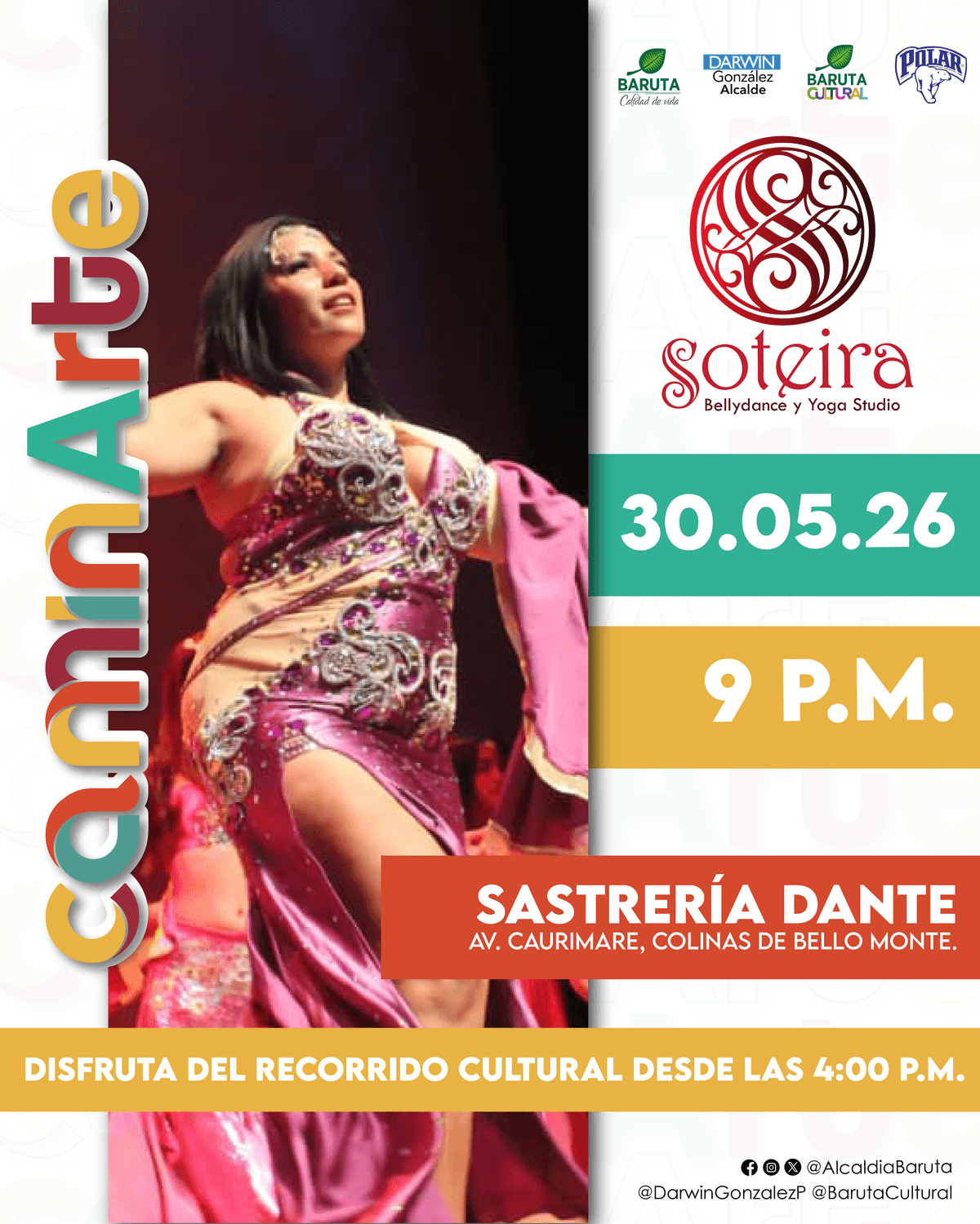 Flyer de Soteria en Sastrería Dante