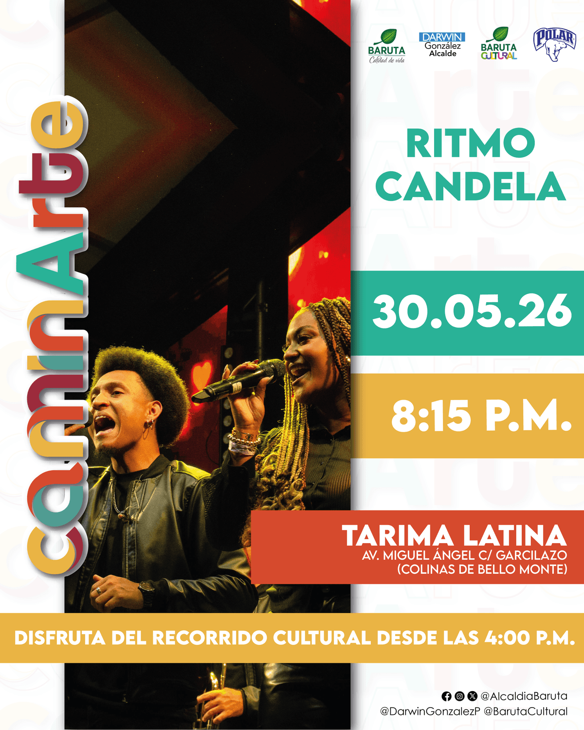 Flyer de Ritmo Latino en Tarima Latina