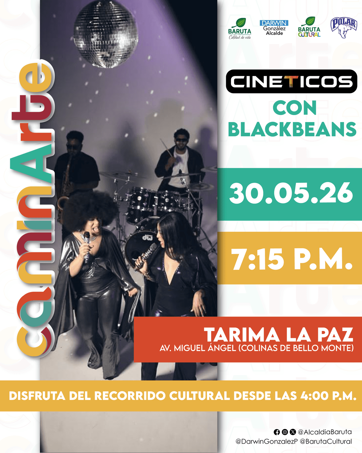 Flyer de BLACKBEANS en Tarima Principal